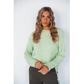 Fluresk Islene trui | matcha green