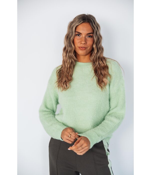 Fluresk Fluresk Islene trui | matcha green