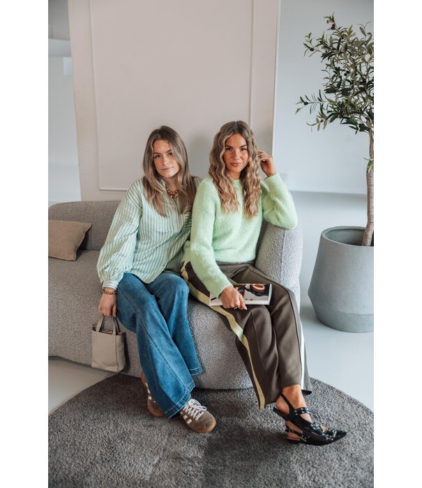 Fluresk Fluresk Islene trui | matcha green