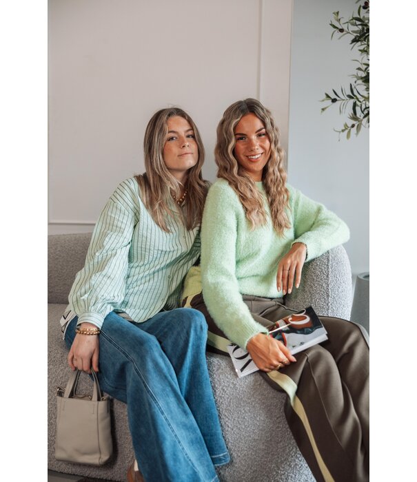 Fluresk Fluresk Islene trui | matcha green