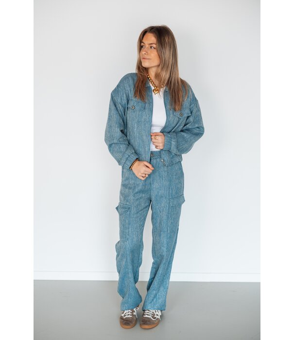 Fluresk Fluresk Lieke broek | crisp blue