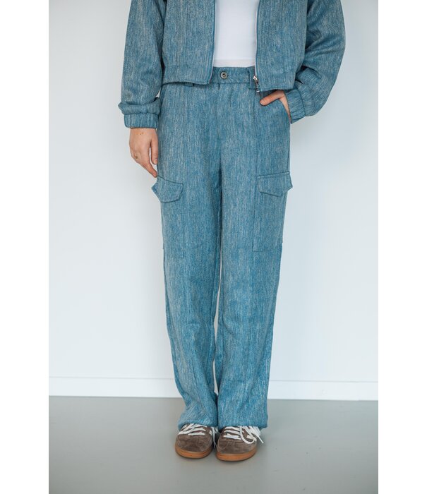 Fluresk Fluresk Lieke broek | crisp blue