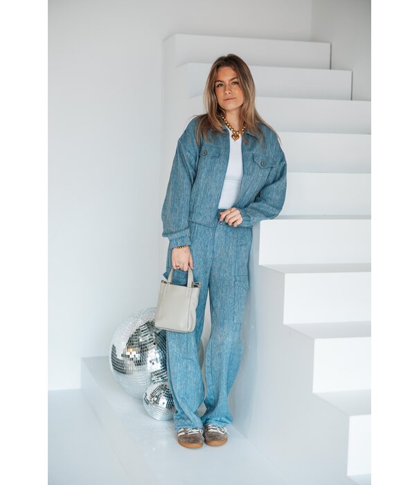 Fluresk Fluresk Lieke broek | crisp blue
