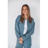 Fluresk Fleur jacket | crisp blue