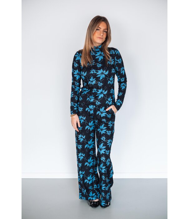 Fluresk Fluresk Lydia broek | black/bright blue