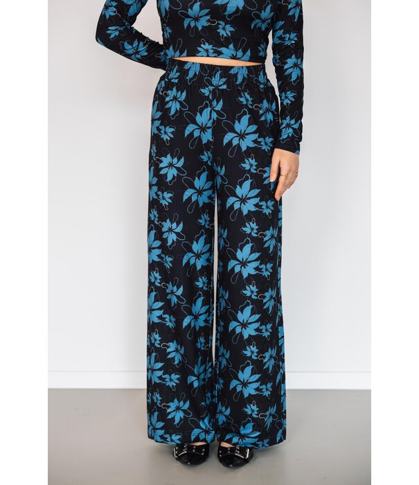 Fluresk Fluresk Lydia broek | black/bright blue