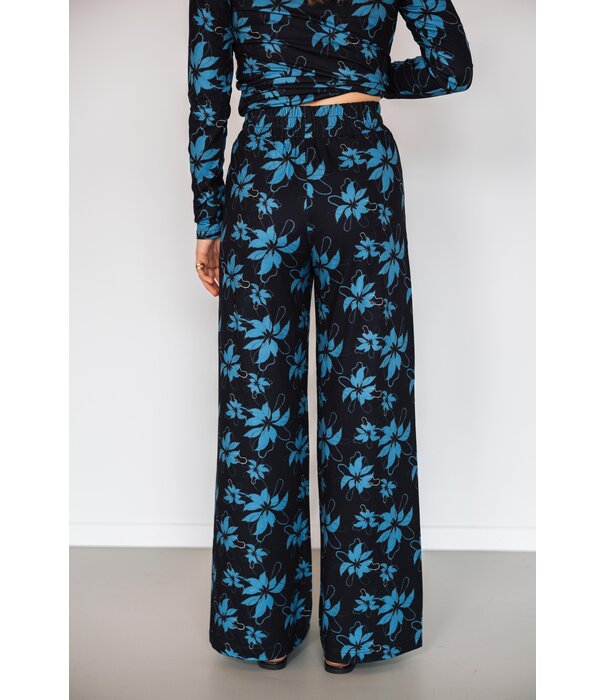Fluresk Fluresk Lydia broek | black/bright blue