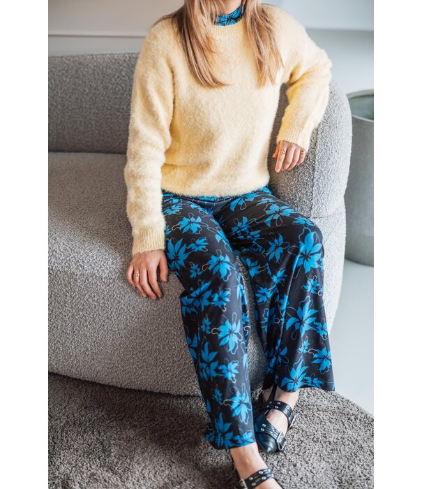 Fluresk Fluresk Lydia broek | black/bright blue