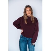 Colourful Rebel rebel patch sweat | merlot red