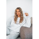 Gina Tricot printed sweater | grey