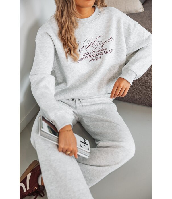 Gina Tricot Gina Tricot basic straight sweatpants | grey