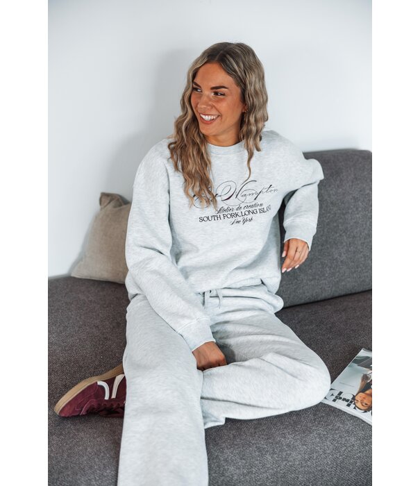 Gina Tricot Gina Tricot basic straight sweatpants | grey