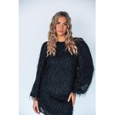 Studio Amaya Velvet blouse | black