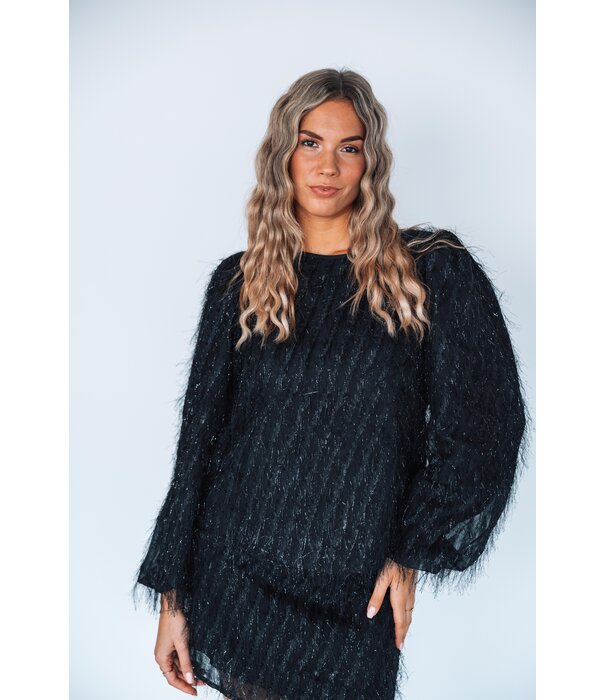 Studio Amaya Studio Amaya Velvet blouse | black