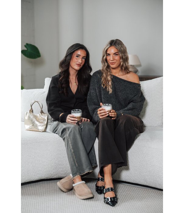 La Rebelle Jeans wide leg bruin | Guusje