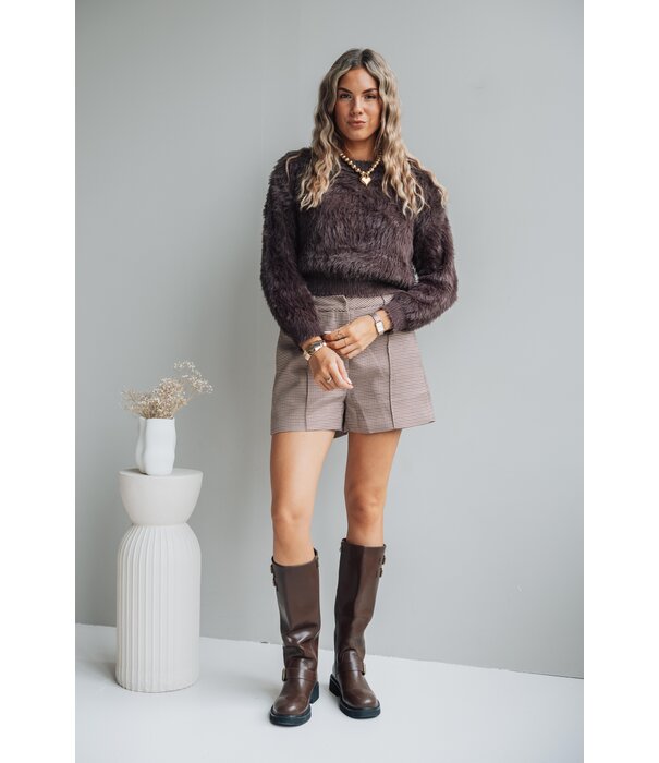 La Rebelle Short geruit | Hilly