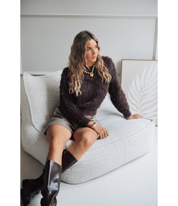 La Rebelle Trui bruin | Kim