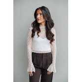 Top lace beige | Floor