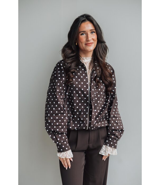 La Rebelle Jasje bruin polkadot | Millie