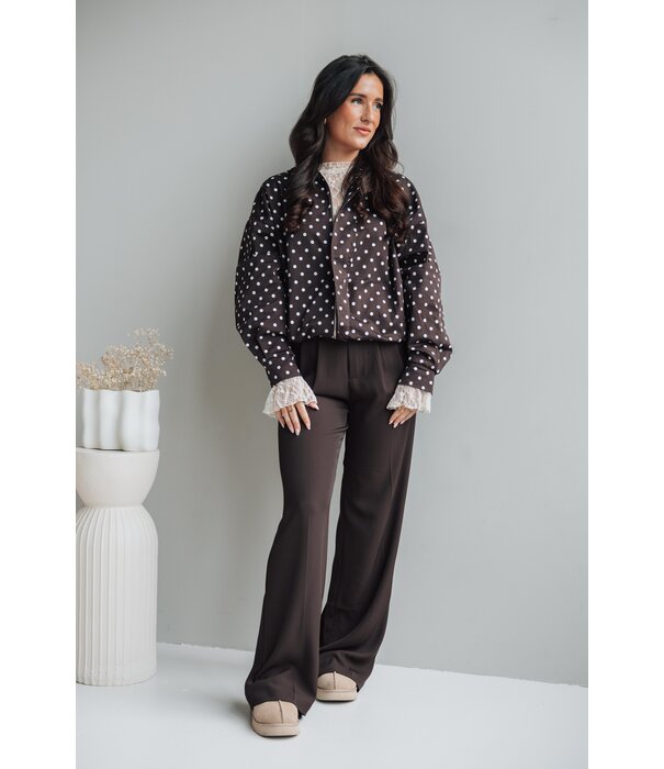 La Rebelle Jasje bruin polkadot | Millie