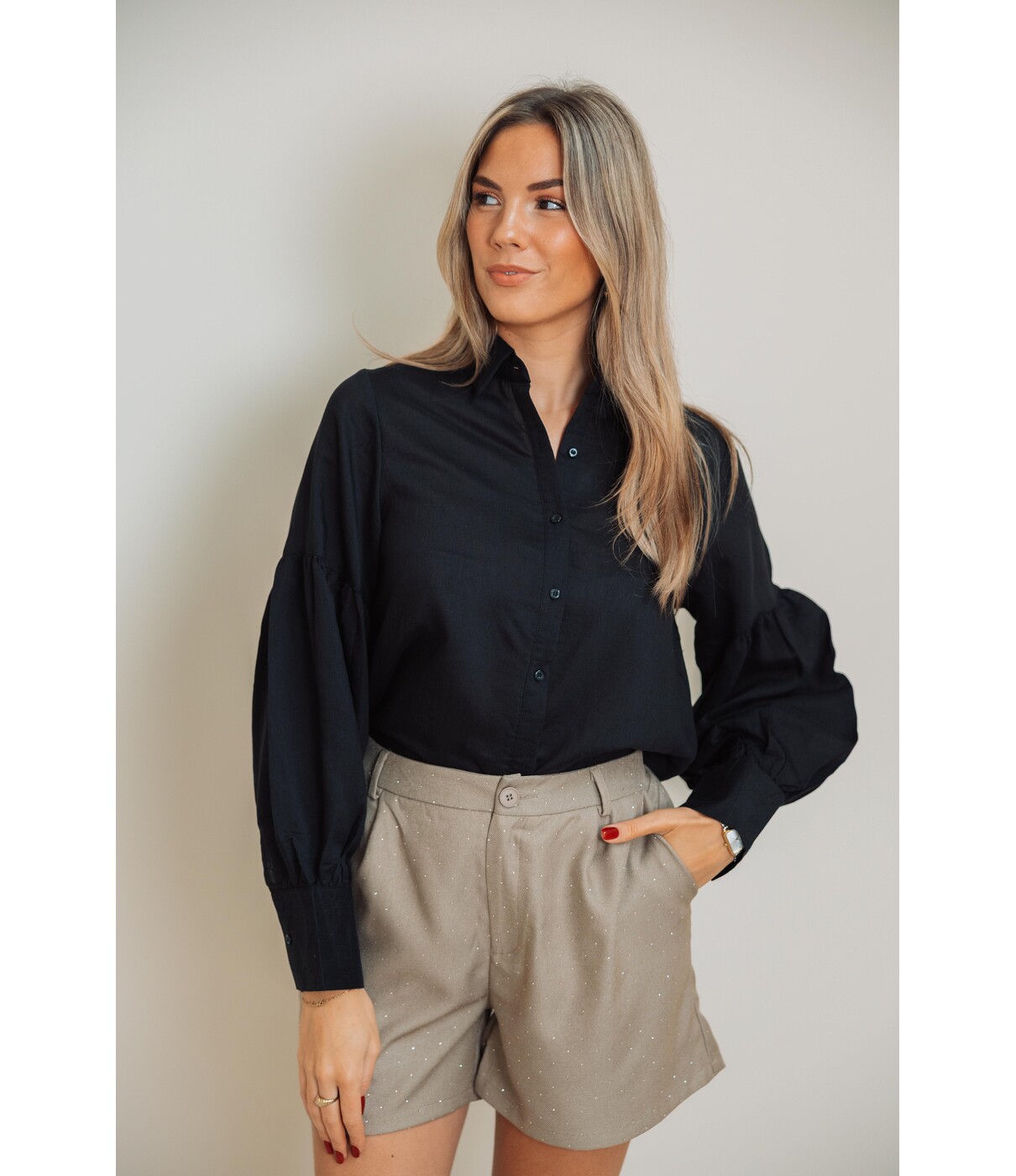 Fluresk Fluresk Carlijn blouse | black
