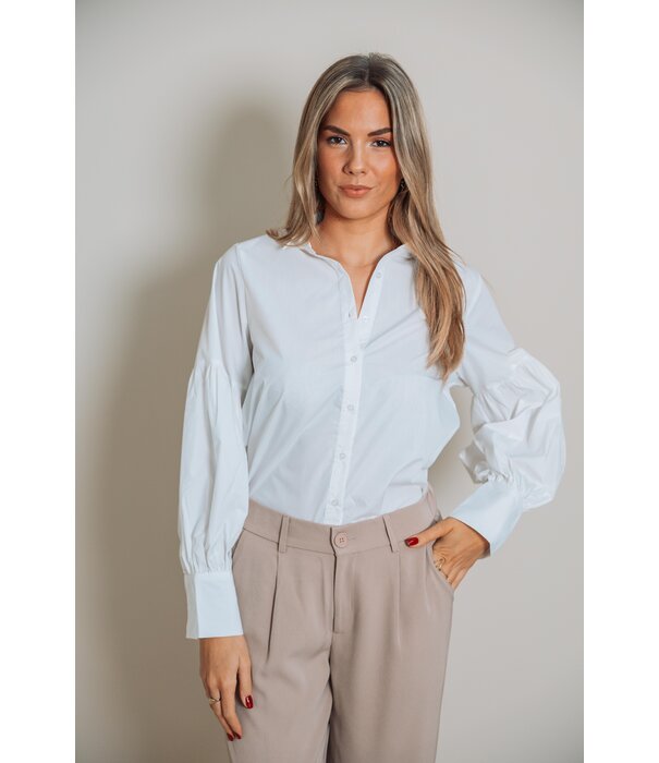 Fluresk Fluresk Yenthe blouse | off white