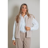 Fluresk Reese gilet | warm taupe