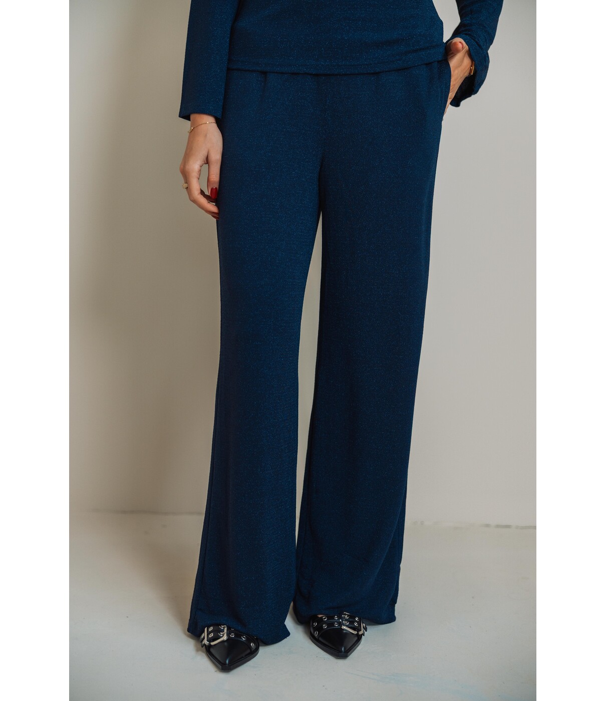 Fluresk Fluresk Noemi broek | midnight blue