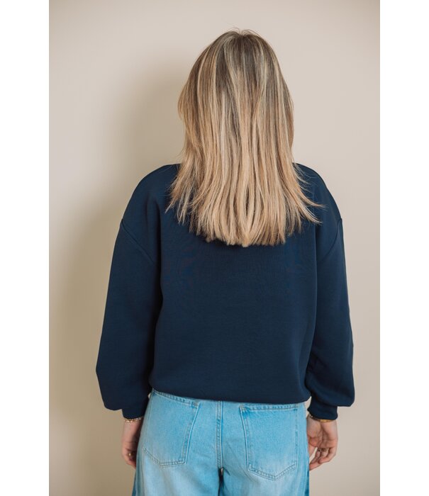 Fluresk Fluresk Dianthe sweater | midnight blue