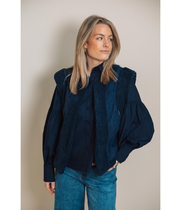 Fluresk Fluresk Yenthe blouse | midnight blue