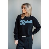 Colourful Rebel denim patch sweat | black