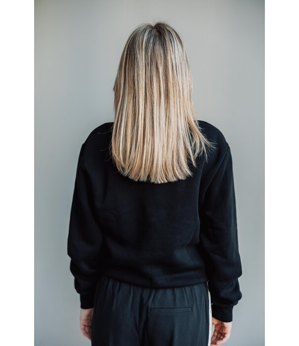 Colourful Rebel Colourful Rebel denim patch sweat | black