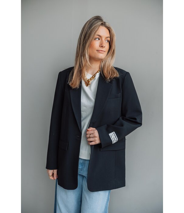 Colourful Rebel Colourful Rebel jesra blazer denim patch | black