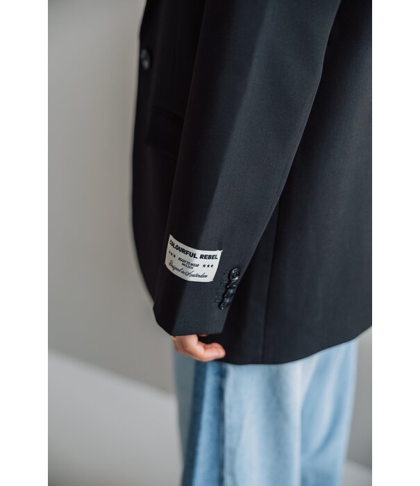 Colourful Rebel Colourful Rebel jesra blazer denim patch | black