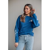 Colourful Rebel logos sweat | deep cobalt