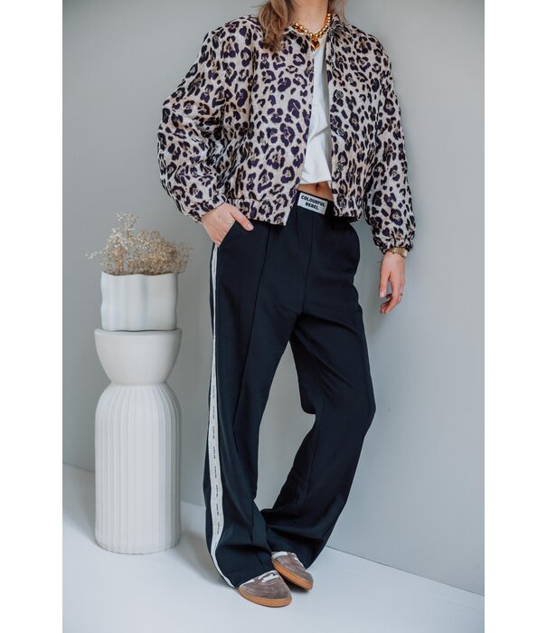 Colourful Rebel Colourful Rebel bente leopard jacquard jacket