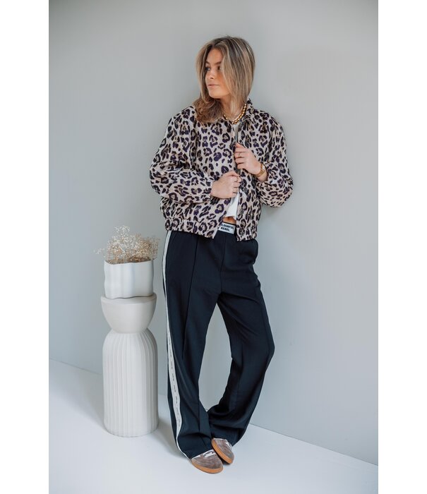 Colourful Rebel Colourful Rebel bente leopard jacquard jacket