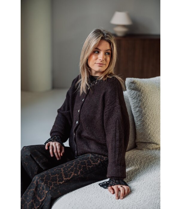 La Rebelle Jeans bruin leopard | Tessie