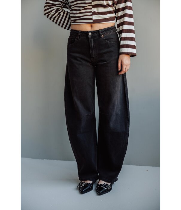 La Rebelle Jeans balloon bruin | Lena
