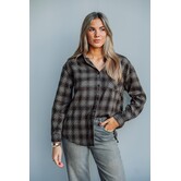 Blouse bruin | Romee