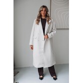 Gina Tricot Long boucle coat | cream
