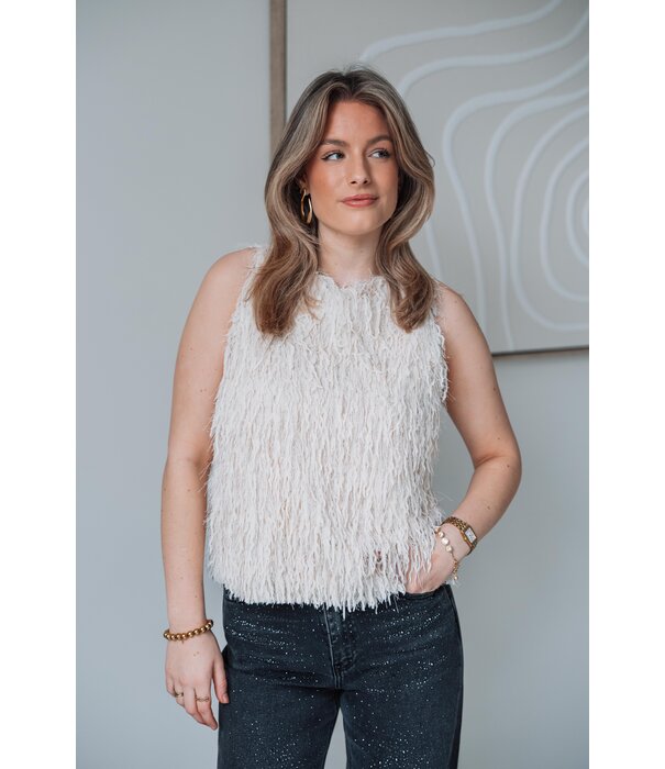 La Rebelle Top off white | Donna