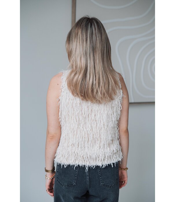 La Rebelle Top off white | Donna