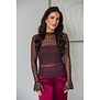 Top lace bordeaux rood | Floor