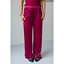 Pantalon satijn bordeaux rood | Dominique