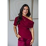 Top bordeaux rood | Polly