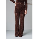 Kanten broek bruin | Lucy