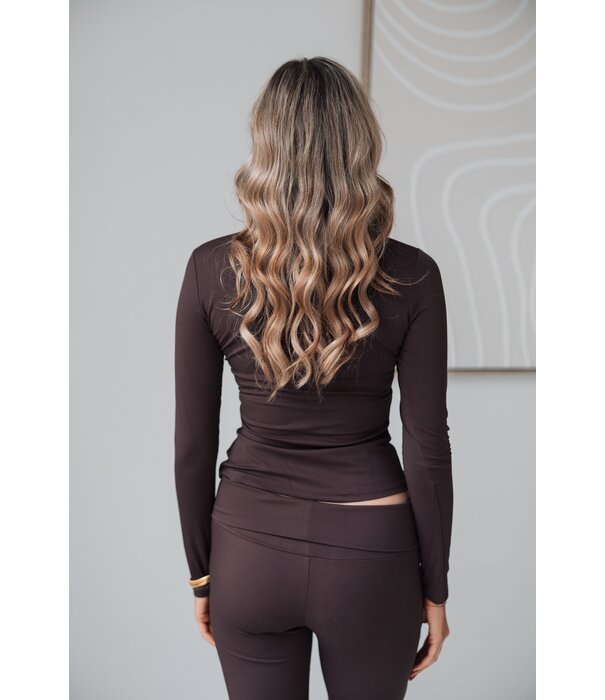 La Rebelle Top bruin | Faye