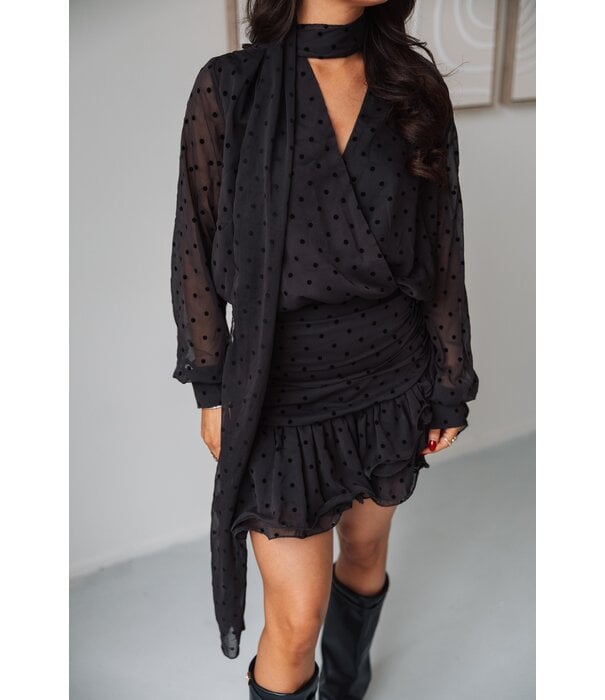 La Rebelle Jurkje bruin polkadot | Merel