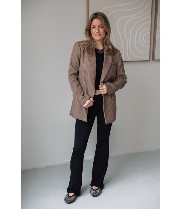 La Rebelle Blazer geruit glitters | Hilly